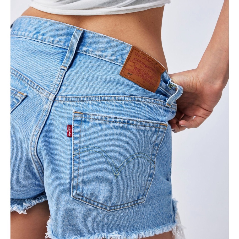 Levi's Blue Jean Shorts Distressed Cut-Offs